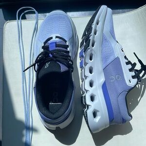 ON Cloud runner trainers, new never used, slip on, very light. Two sets of laces